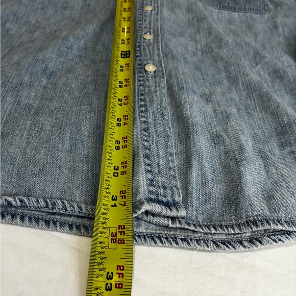 Denim Blue Button Down Shirt - Picture 6 of 7